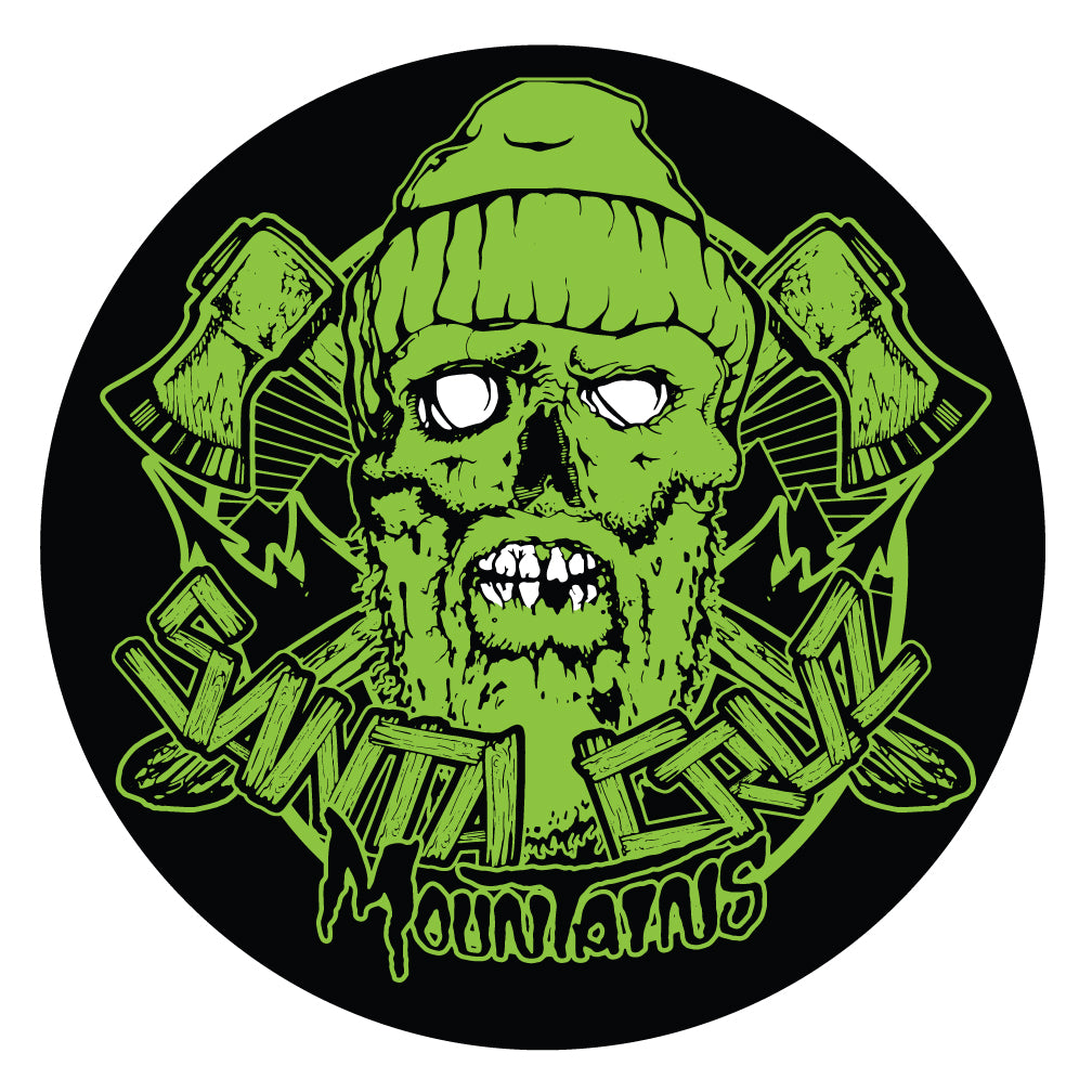 Sticker Santa Cruz Mountains Lumberjack Zombie