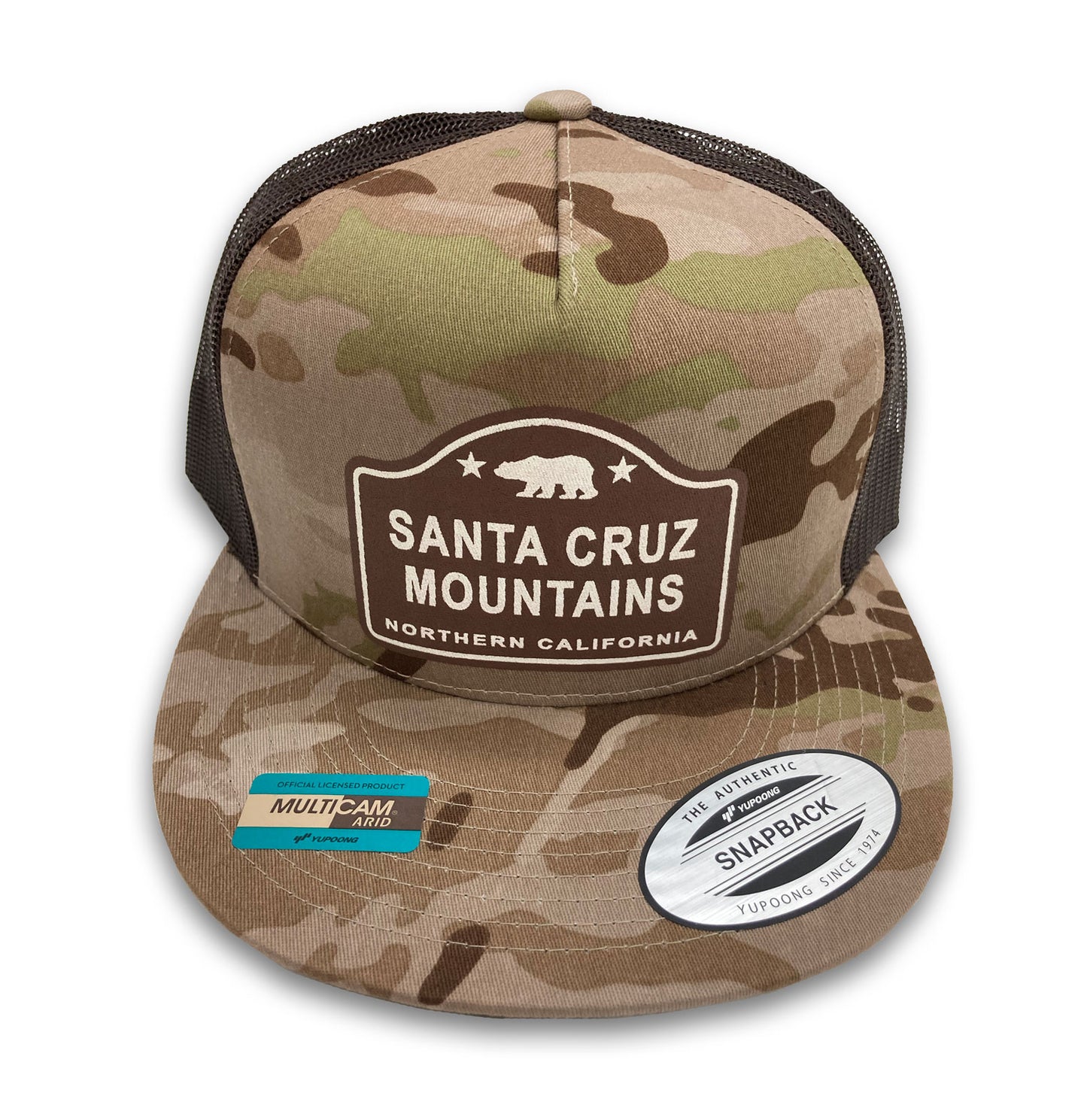 Historic Sign Camo Flat Bill Trucker Cap